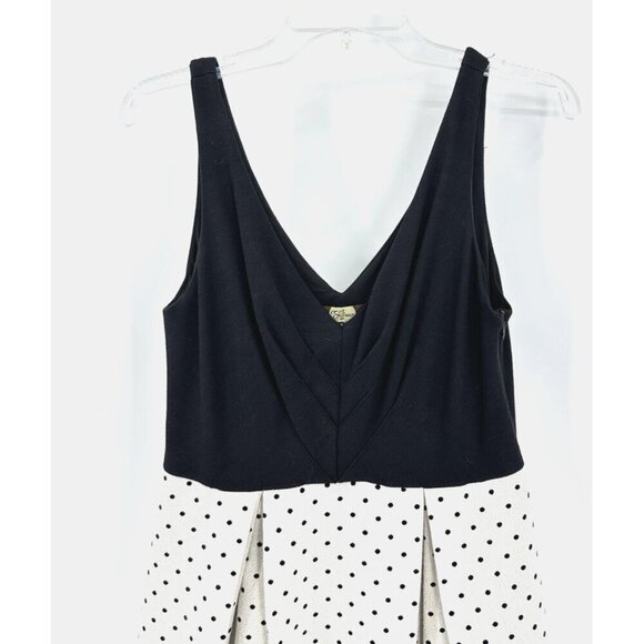 ANTHROPOLOGIE EVA FRANCO dress fit flare polka dot vintage inspired party 6 - Picture 3 of 8